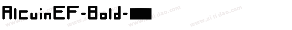 AlcuinEF-Bold字体转换