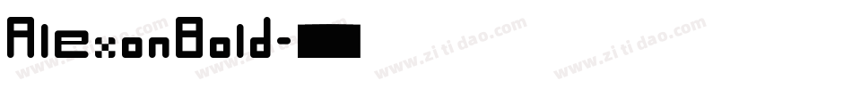 AlexonBold字体转换