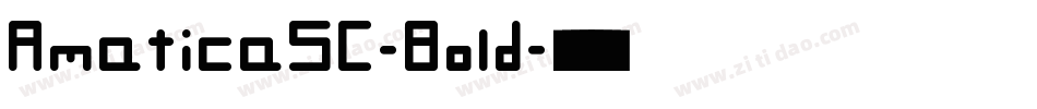 AmaticaSC-Bold字体转换