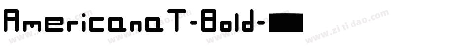 AmericanaT-Bold字体转换