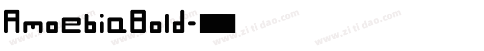 AmoebiaBold字体转换