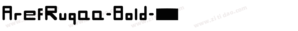 ArefRuqaa-Bold字体转换