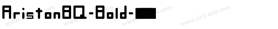 AristonBQ-Bold字体转换