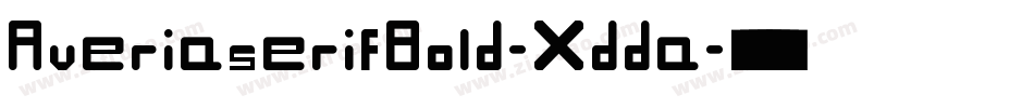 AveriaserifBold-Xdda字体转换