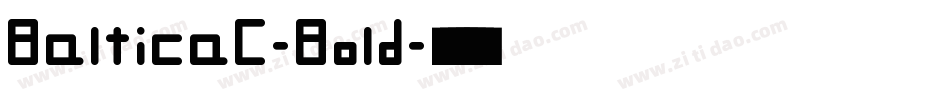 BalticaC-Bold字体转换