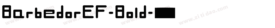 BarbedorEF-Bold字体转换