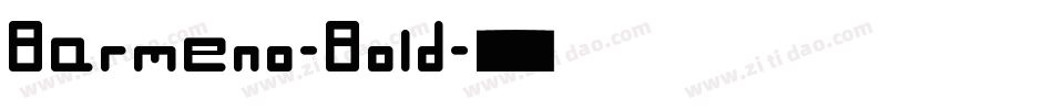 Barmeno-Bold字体转换