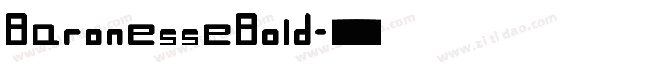 BaronesseBold字体转换