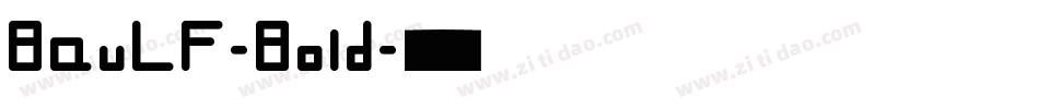 BauLF-Bold字体转换