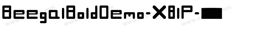 BeegalBoldDemo-X8lP字体转换