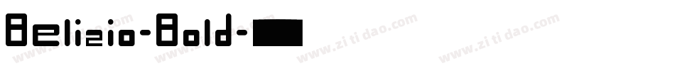 Belizio-Bold字体转换