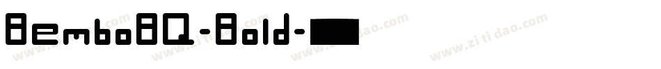 BemboBQ-Bold字体转换