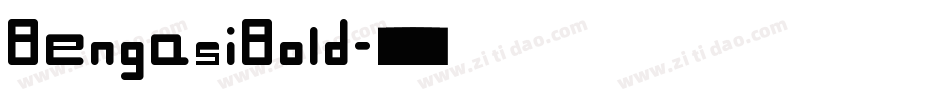 BengasiBold字体转换