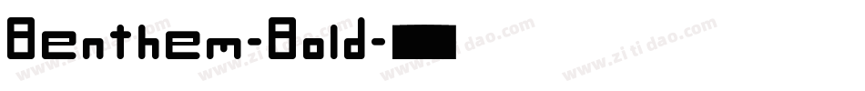 Benthem-Bold字体转换