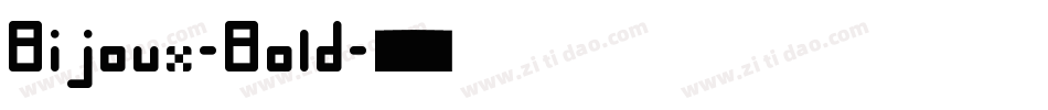 Bijoux-Bold字体转换