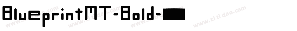 BlueprintMT-Bold字体转换