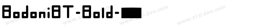 BodoniBT-Bold字体转换