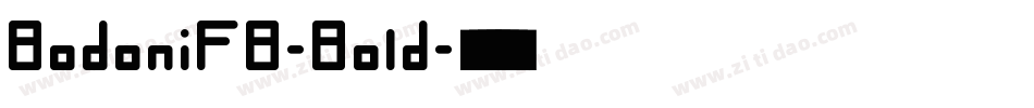BodoniFB-Bold字体转换