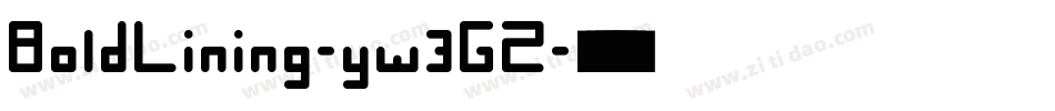 BoldLining-yw3GZ字体转换