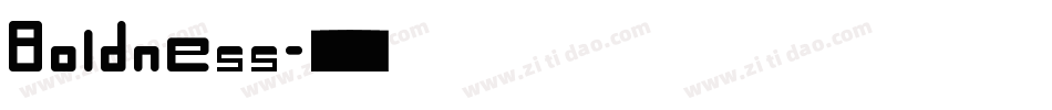 Boldness字体转换