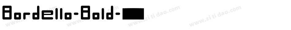 Bordello-Bold字体转换