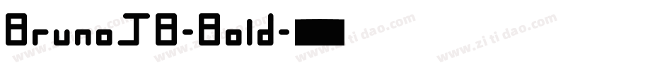 BrunoJB-Bold字体转换