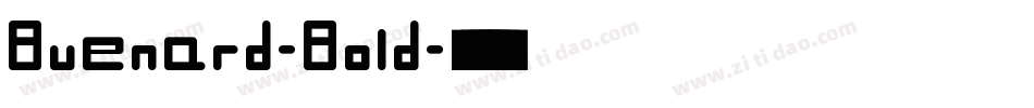Buenard-Bold字体转换