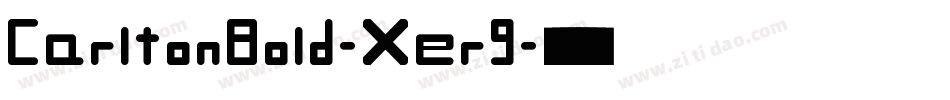 CarltonBold-Xer9字体转换
