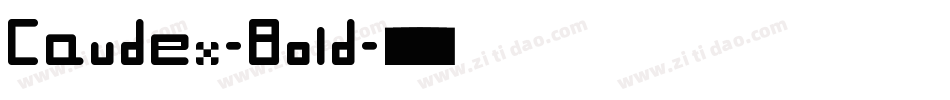 Caudex-Bold字体转换
