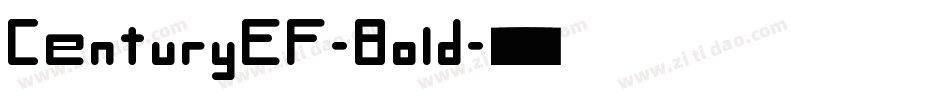 CenturyEF-Bold字体转换
