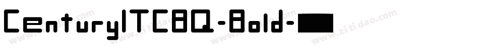 CenturyITCBQ-Bold字体转换