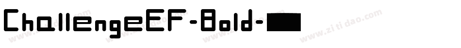 ChallengeEF-Bold字体转换