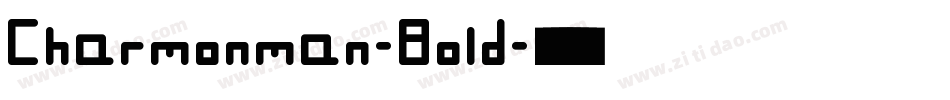 Charmonman-Bold字体转换