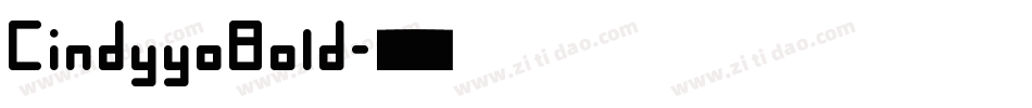 CindyyoBold字体转换