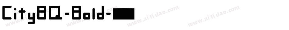 CityBQ-Bold字体转换