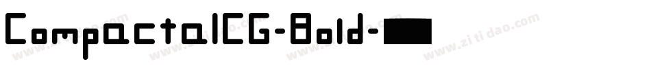 CompactaICG-Bold字体转换