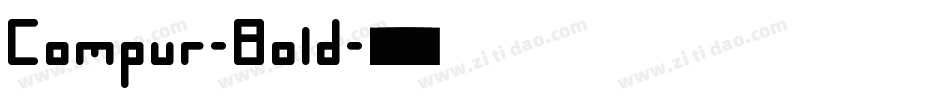 Compur-Bold字体转换