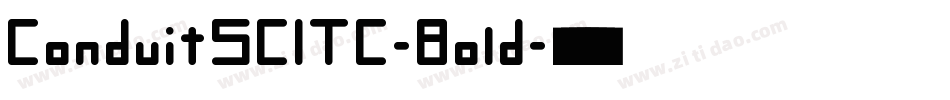 ConduitSCITC-Bold字体转换
