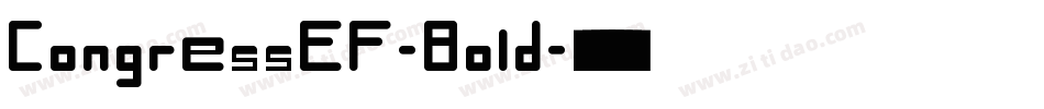 CongressEF-Bold字体转换