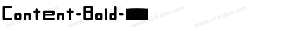 Content-Bold字体转换