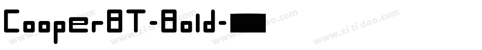 CooperBT-Bold字体转换