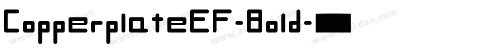 CopperplateEF-Bold字体转换