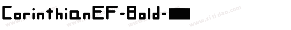 CorinthianEF-Bold字体转换