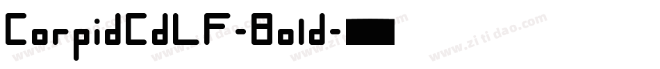 CorpidCdLF-Bold字体转换