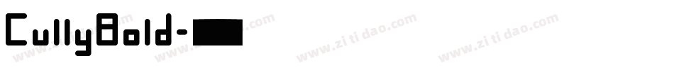 CullyBold字体转换