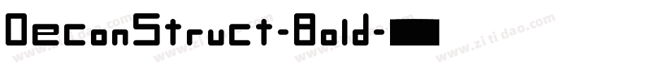 DeconStruct-Bold字体转换