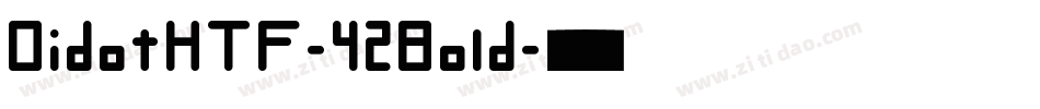 DidotHTF-42Bold字体转换