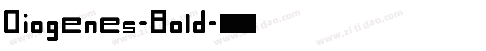 Diogenes-Bold字体转换
