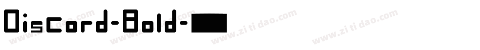 Discord-Bold字体转换