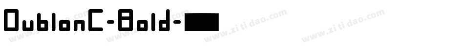 DublonC-Bold字体转换